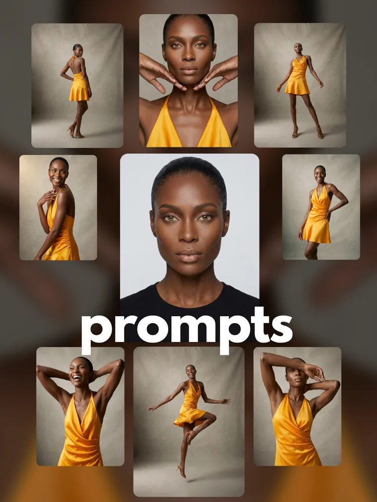 Prompt pack cover — ten AI fashion frames